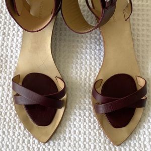 Zara Women’s Burgundy Sandals